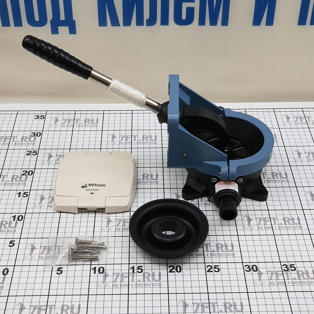 Купить Помпа трюмная ручная Whale Gusher Urchin BP9013 55л/мин под шланг Ø25/38мм врезная в палубу 7ft.ru в интернет магазине Семь Футов