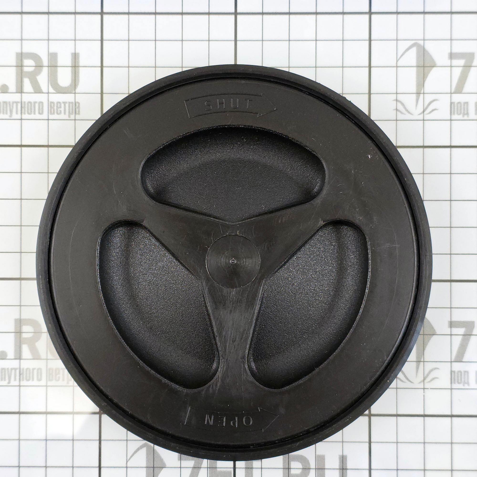 Купить Лючок инспекционный 45085E 140мм водонепроницаемый из чёрной пластмассы 7ft.ru в интернет магазине Семь Футов