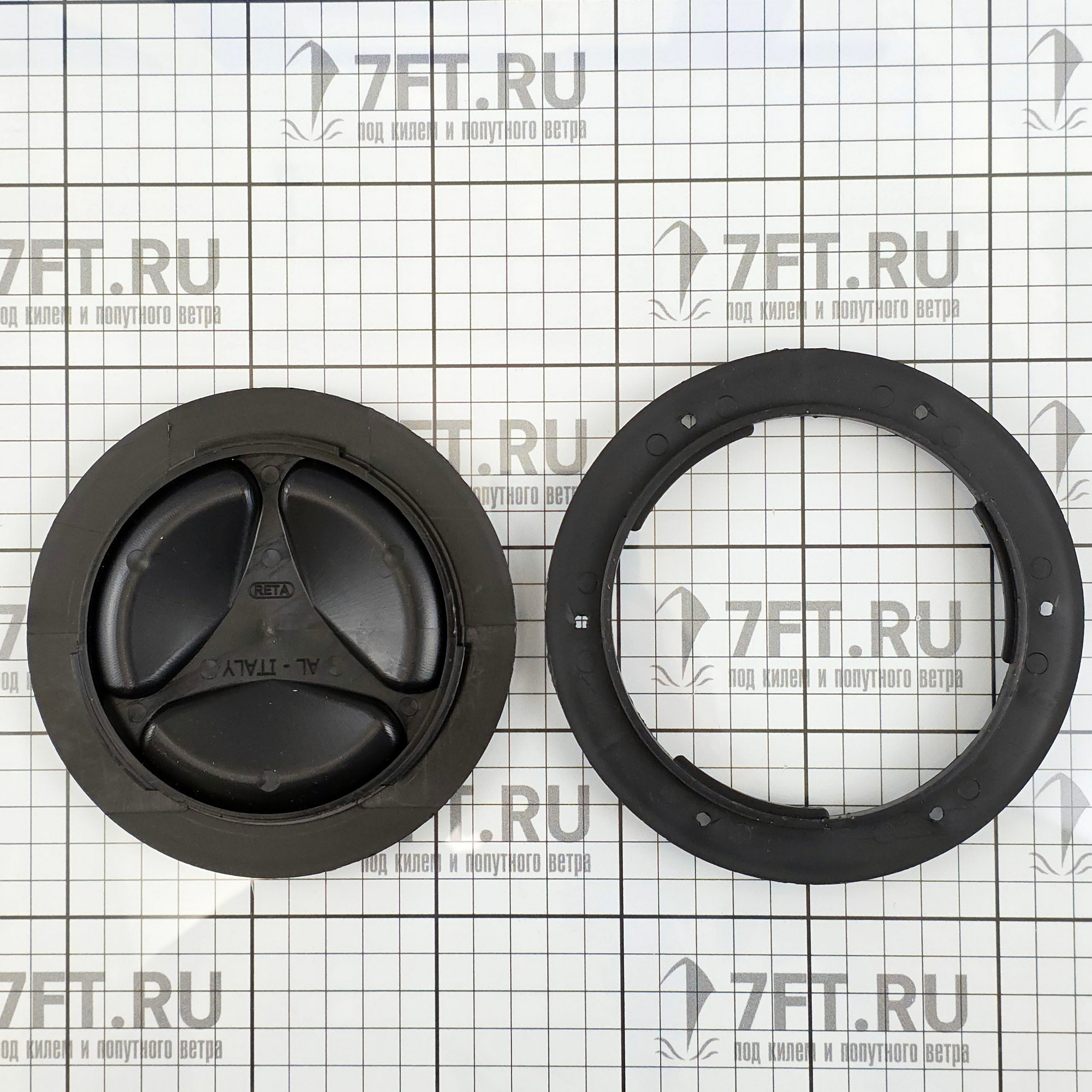 Купить Лючок инспекционный 45085E 140мм водонепроницаемый из чёрной пластмассы 7ft.ru в интернет магазине Семь Футов