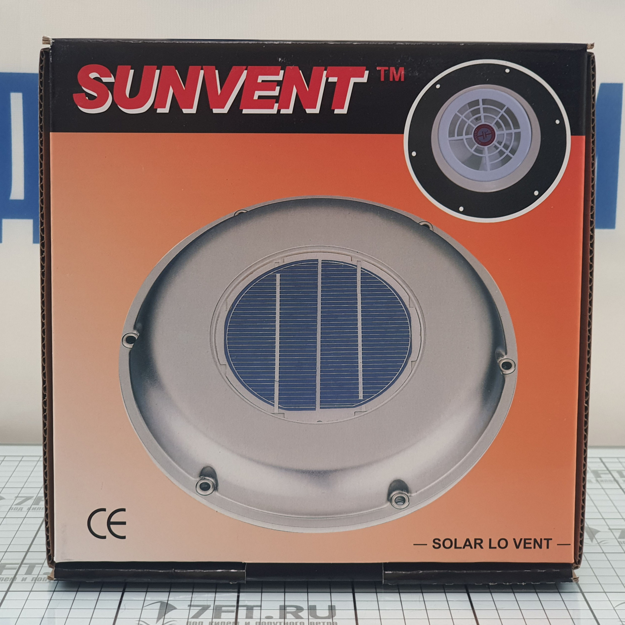 Купить Вентилятор на солнечных батареях Solatron Sunvent SVT-212SM Ø215мм низкопрофильный из нержавеющей стали AISI316 7ft.ru в интернет магазине Семь Футов