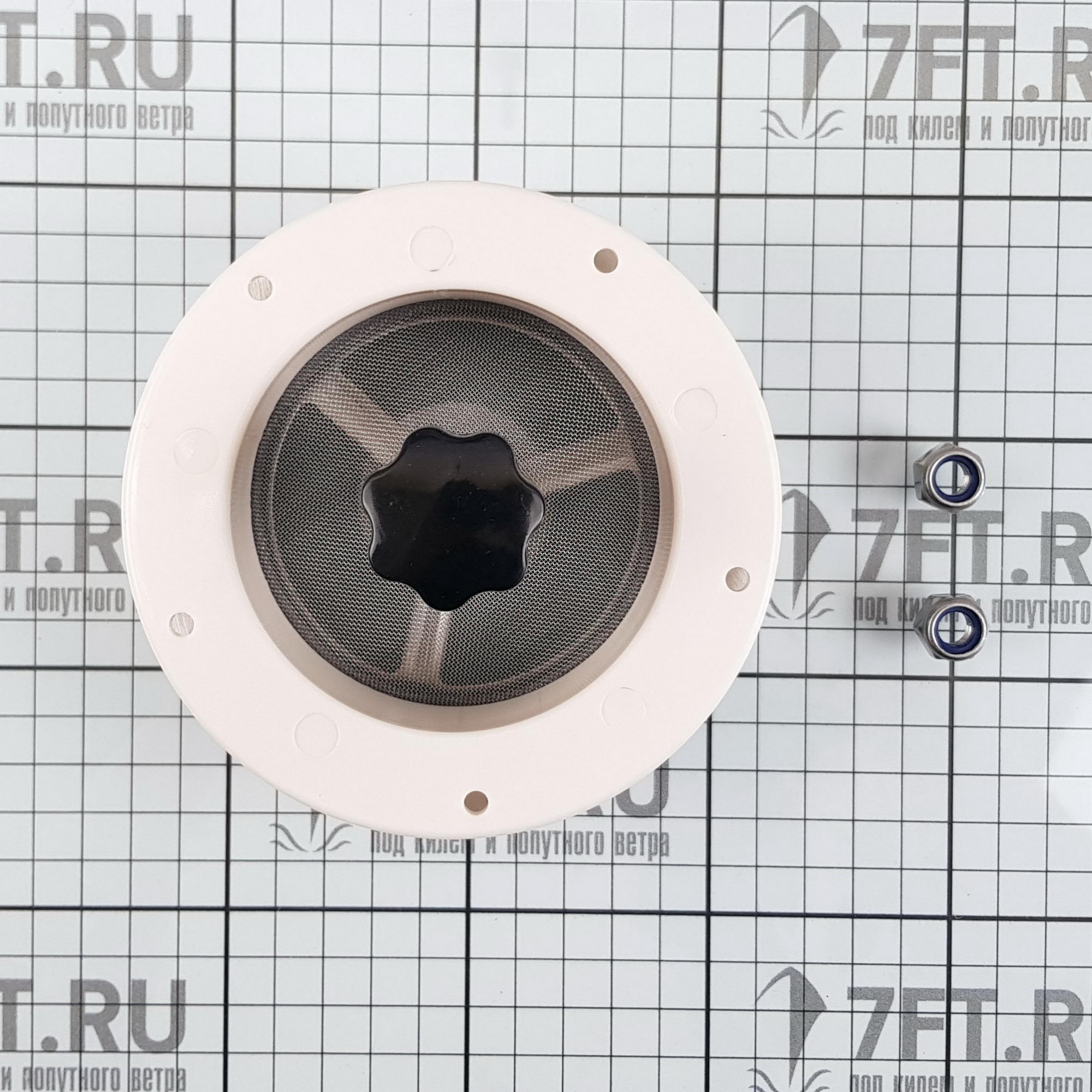 Купить Дефлектор регулируемый Onmar M7-34 9504884 115 мм с резиновой прокладкой и москитной сеткой 7ft.ru в интернет магазине Семь Футов