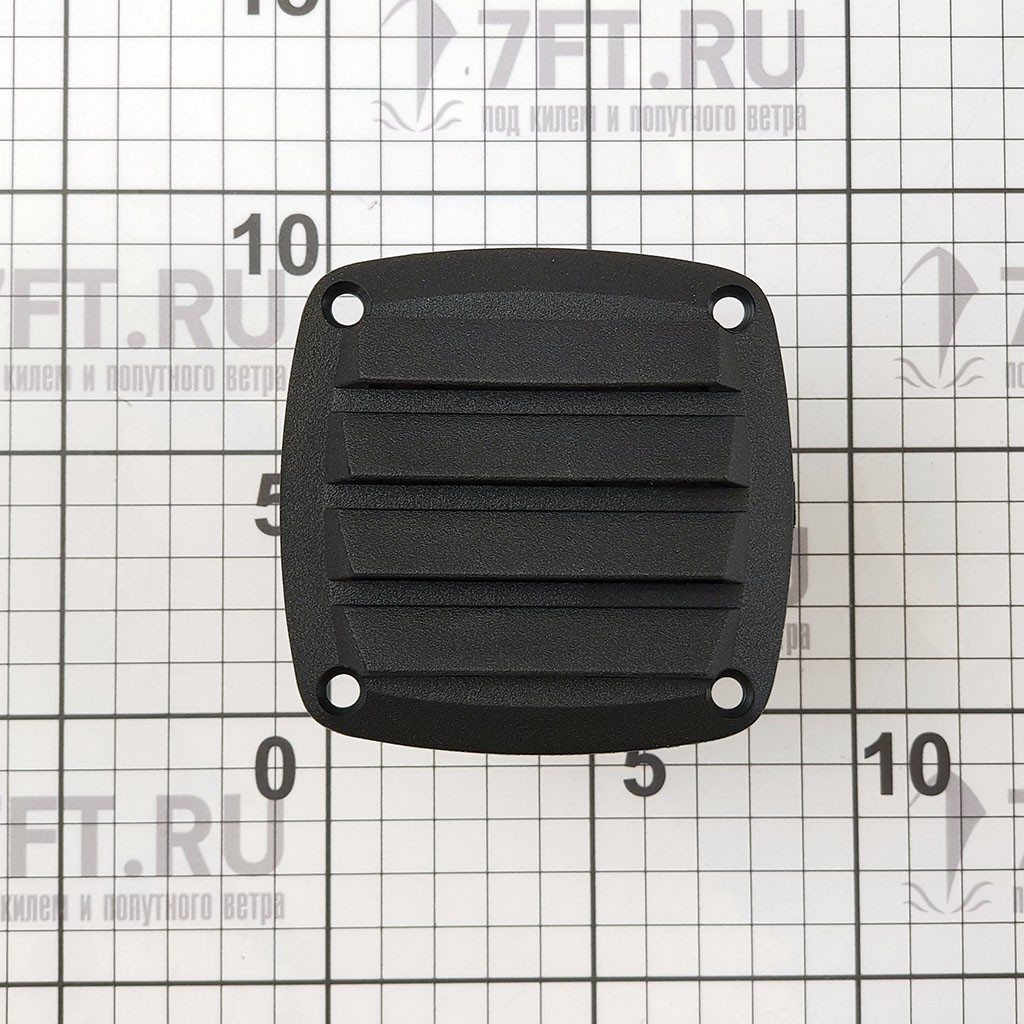 Купить Решетка вентиляционная с фланцем Roca 481762 85x85мм матовая черная 7ft.ru в интернет магазине Семь Футов