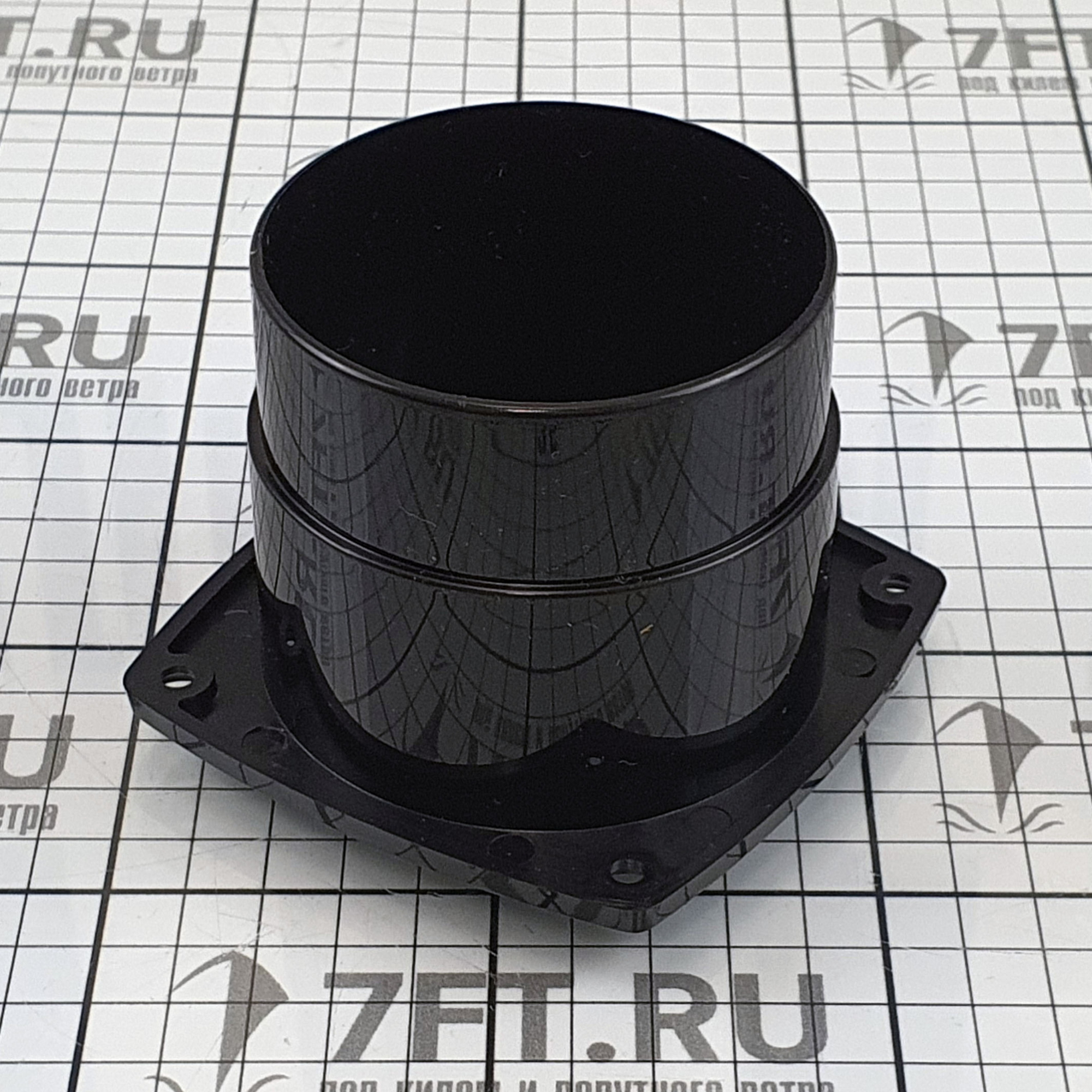 Купить Решетка вентиляционная с коротким фланцем 47325B 92 x 92 мм черная 7ft.ru в интернет магазине Семь Футов
