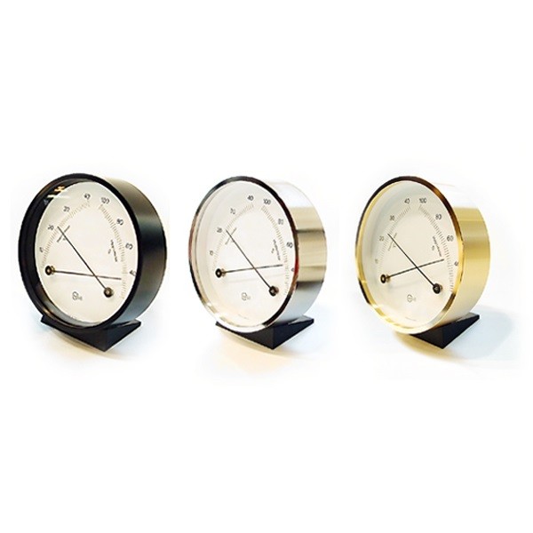 Купить Термогигрометр Barigo 915.1 85мм Ø85мм из никелированной латуни 7ft.ru в интернет магазине Семь Футов