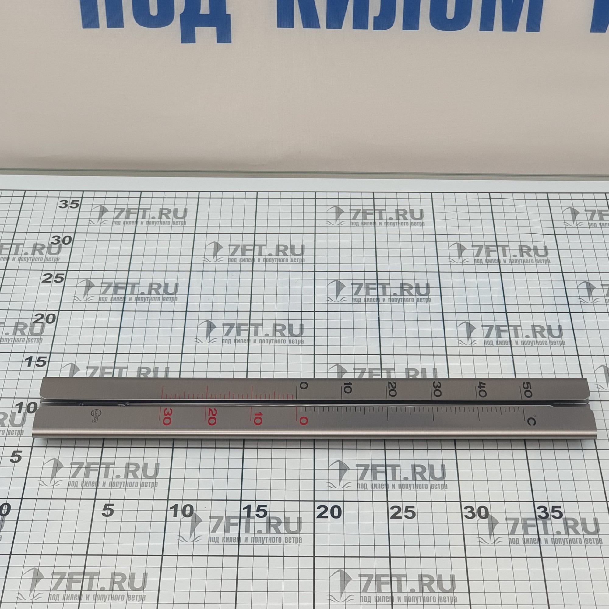 Купить Термометр уличный Barigo 882 400x60мм из нержавеющей стали 7ft.ru в интернет магазине Семь Футов