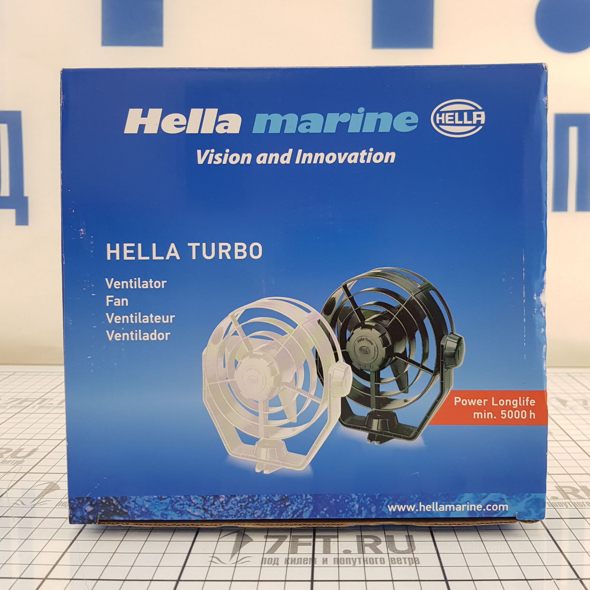 Купить Вентилятор двухскоростной Hella Marine Turbo 8EV 003 361-001 Ø150мм 12В 6,5Вт из чёрного ударопрочного пластика 7ft.ru в интернет магазине Семь Футов