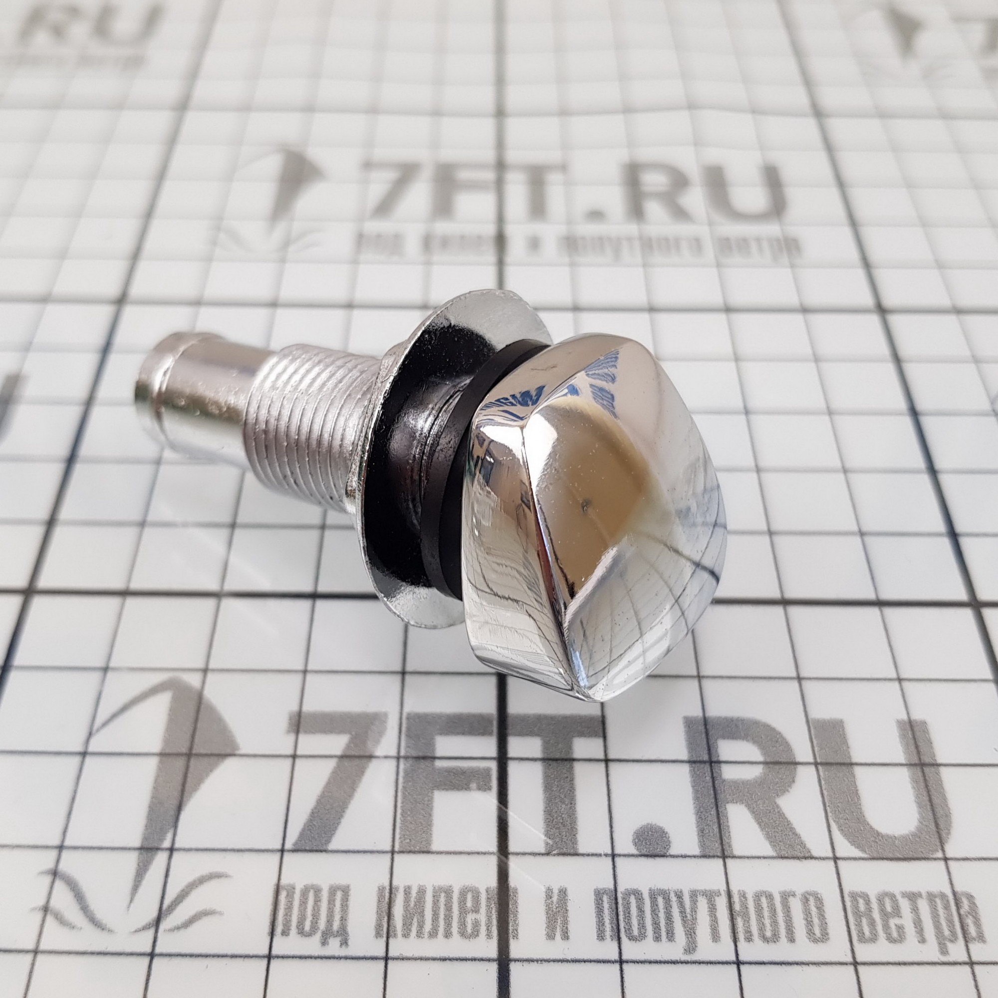 Купить Головка дренажная хромированная 13515 13 мм с сеткой 7ft.ru в интернет магазине Семь Футов