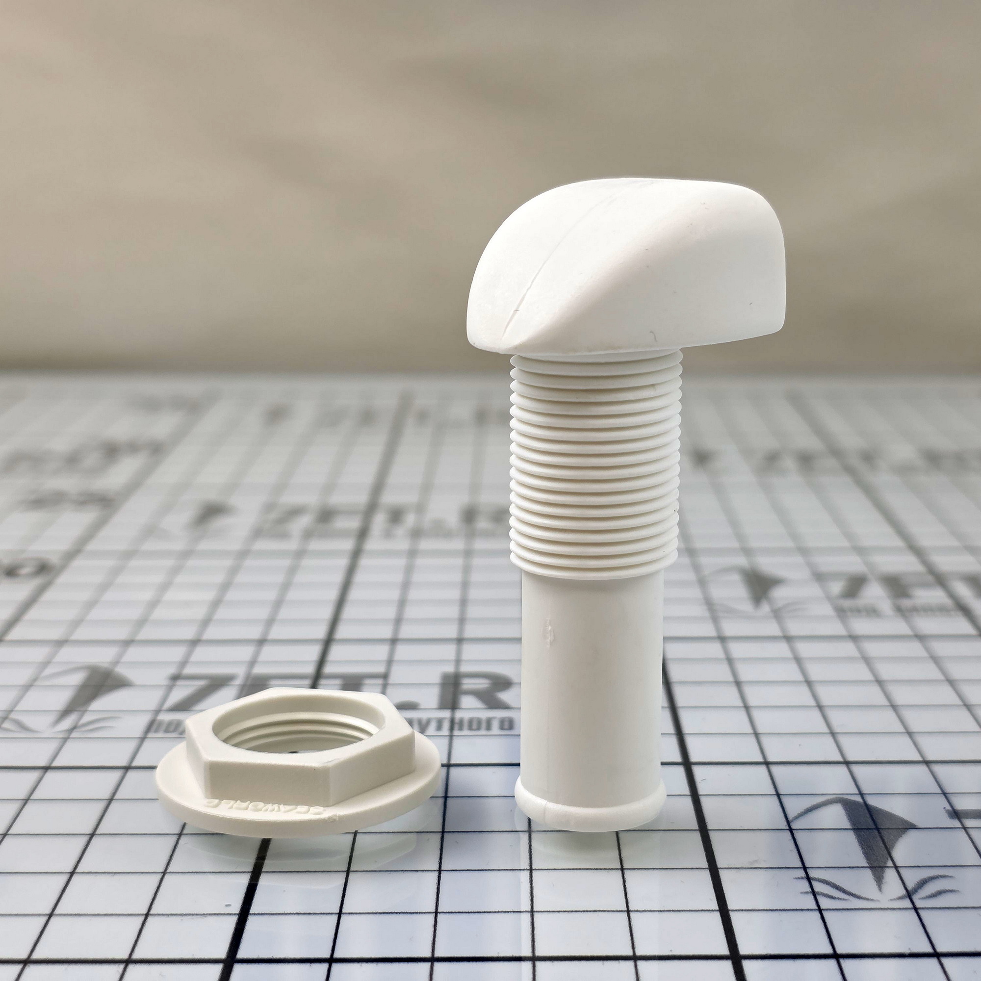 Купить Головка дренажная из белого нейлона 37105W 16 мм 7ft.ru в интернет магазине Семь Футов