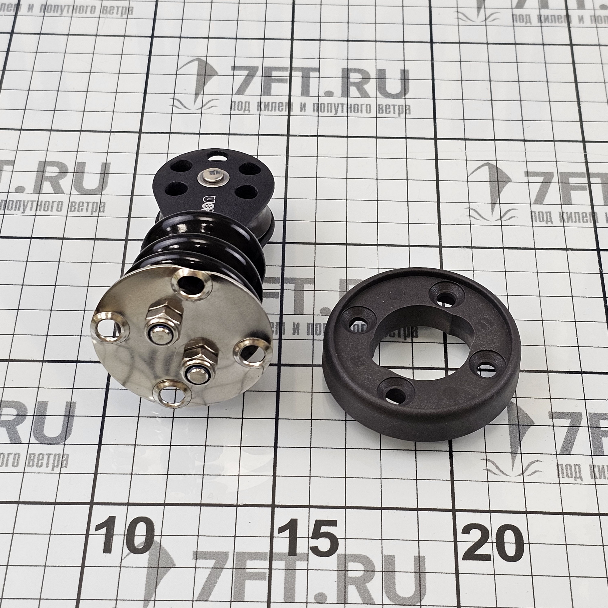 Купить Блок одношкивный опорный Barton Marine серия 2 N02170 35 мм 370 - 740 кг подпружиненный 7ft.ru в интернет магазине Семь Футов