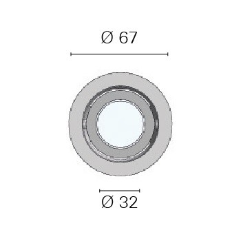 Купить Светильник светодиодный Foresti & Suardi Phoenix B 8545.C.3200 Power Led 10 - 30 В 3 Вт с диммером белый свет 7ft.ru в интернет магазине Семь Футов