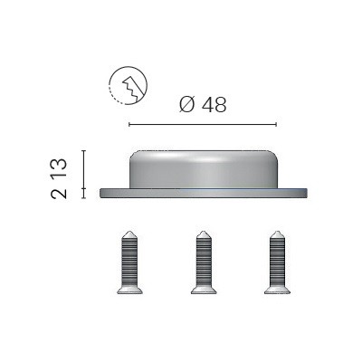 Купить Светильник светодиодный Foresti & Suardi Orion S 6055.I.3200 Power Led 10 - 30 В 2 Вт с диммером белый свет 7ft.ru в интернет магазине Семь Футов