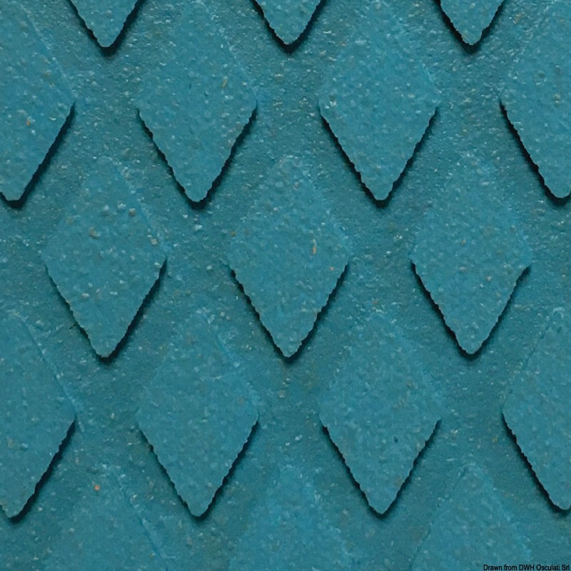 Купить Лист палубного покрытия Treadmaster TU-008312 M-Original Diamond 1200x900х3мм из синего крупнозернистого каучука с ПВХ 7ft.ru в интернет магазине Семь Футов