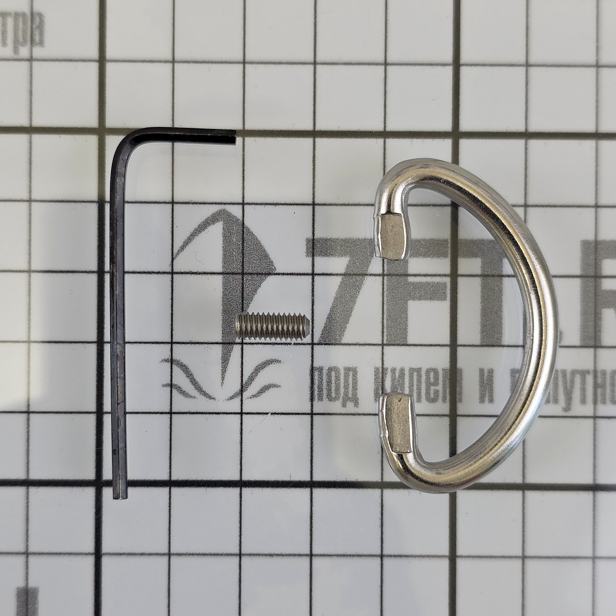 Купить Замок накладной дверной Marine Quality 17765 55x47мм с врезной накладкой и поворотной ручкой Ø55мм 7ft.ru в интернет магазине Семь Футов