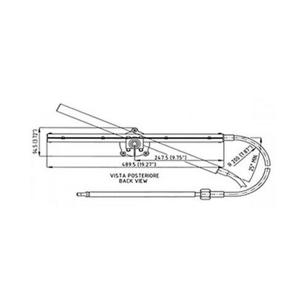 Купить Трос рулевой Ultraflex TM86 38760N 9,45м(31фут) радиус изгиба 200мм ход 210мм для рулевых редукторов G86, G88NR, G96 и G98NR 7ft.ru в интернет магазине Семь Футов