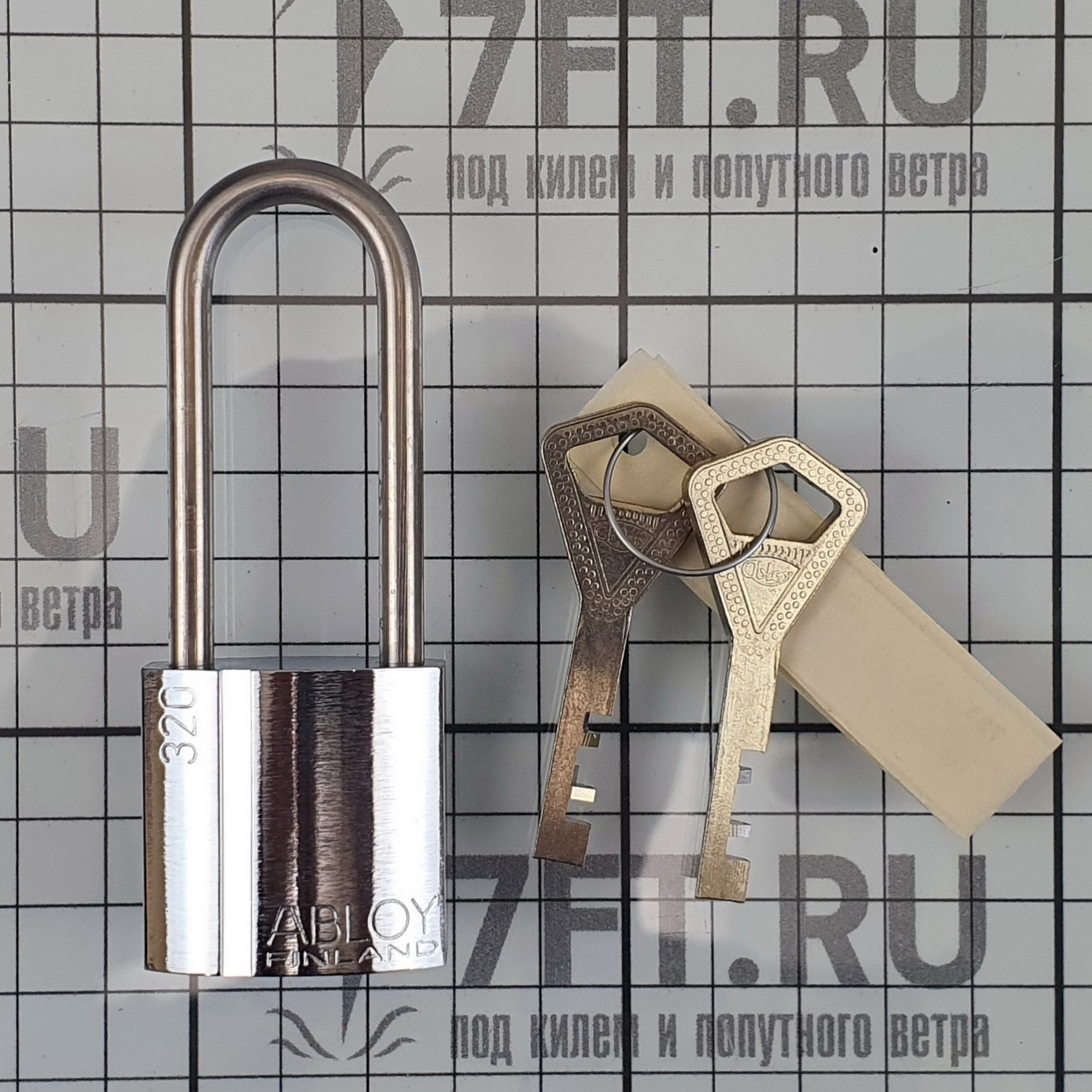 Купить Навесной замок Abloy PL320 11110035 из латуни с дужкой из нержавеющей стали 50мм 7ft.ru в интернет магазине Семь Футов