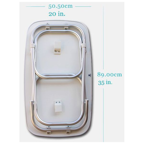 Купить Стол складной Forma Marathon M250 890x505x610мм белый прямоугольный меламин и алюминиий 7ft.ru в интернет магазине Семь Футов