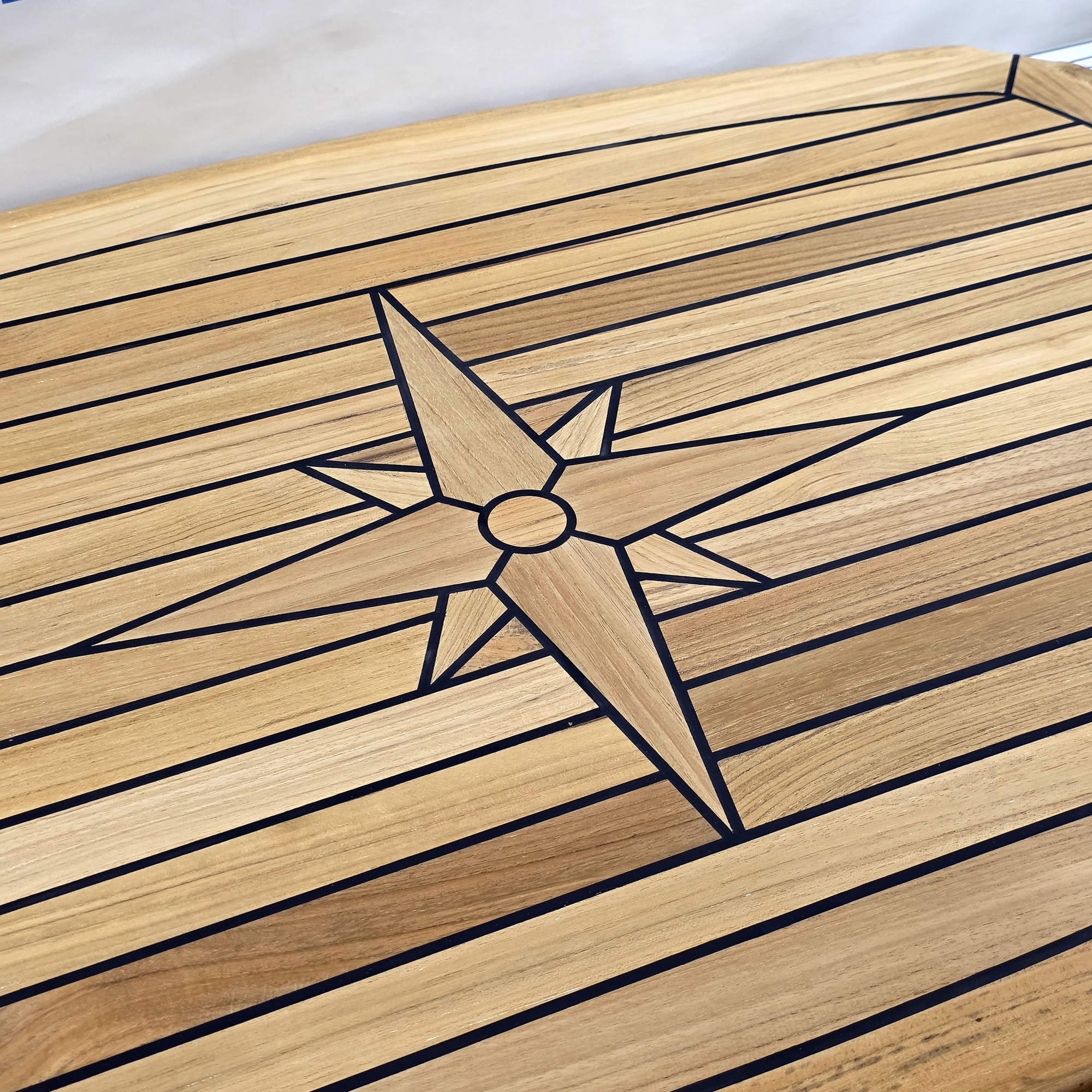 Купить Столешница тиковая Eude Marine Nautic Star TY642 940x610мм полуэлипс/бочка 7ft.ru в интернет магазине Семь Футов
