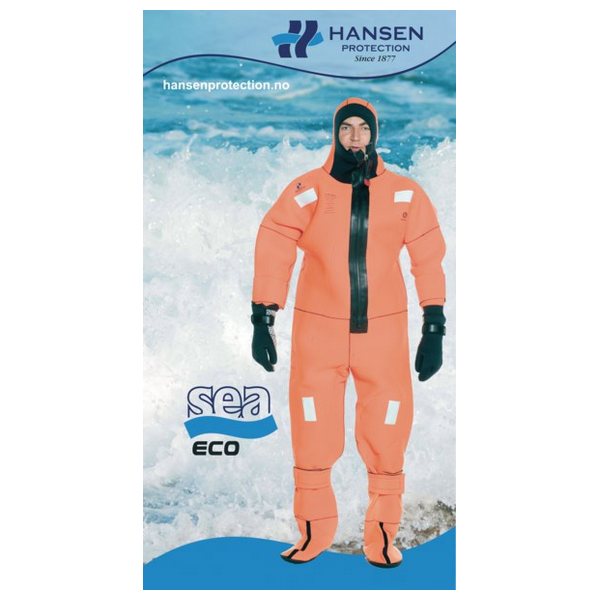 Купить Спасательный костюм красный Hansen Protection Sea Eco STD Solas 82603 7ft.ru в интернет магазине Семь Футов
