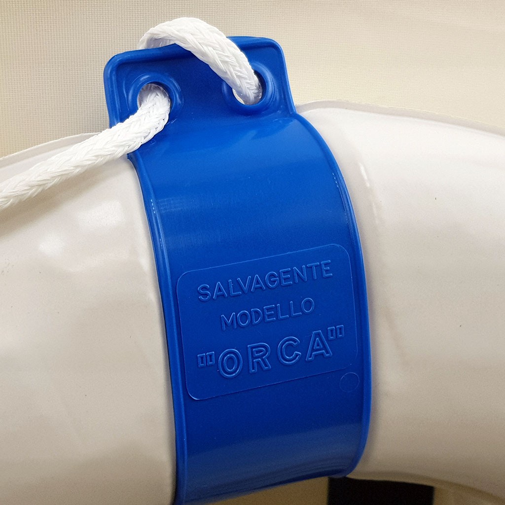 Купить Круг спасательный белый с синим TREM ORCA N1455075 Ø57x34см для прогулочных судов 7ft.ru в интернет магазине Семь Футов