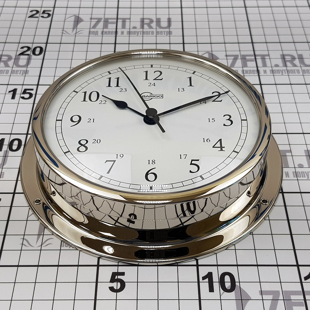 Купить Часы кварцевые судовые Barigo Viking 611CR 155x35мм Ø130мм из хромированной латуни 7ft.ru в интернет магазине Семь Футов
