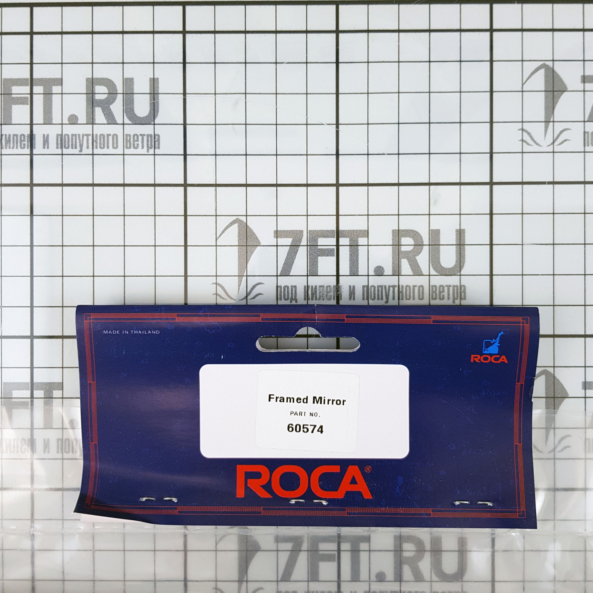 Купить Зеркало прямоугольное Roca 60574 280x380мм в тиковой рамке 7ft.ru в интернет магазине Семь Футов