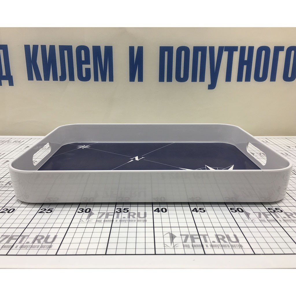Купить Поднос прямоугольный Marine Business Northwind 15012 400x300мм из синего меламина 7ft.ru в интернет магазине Семь Футов