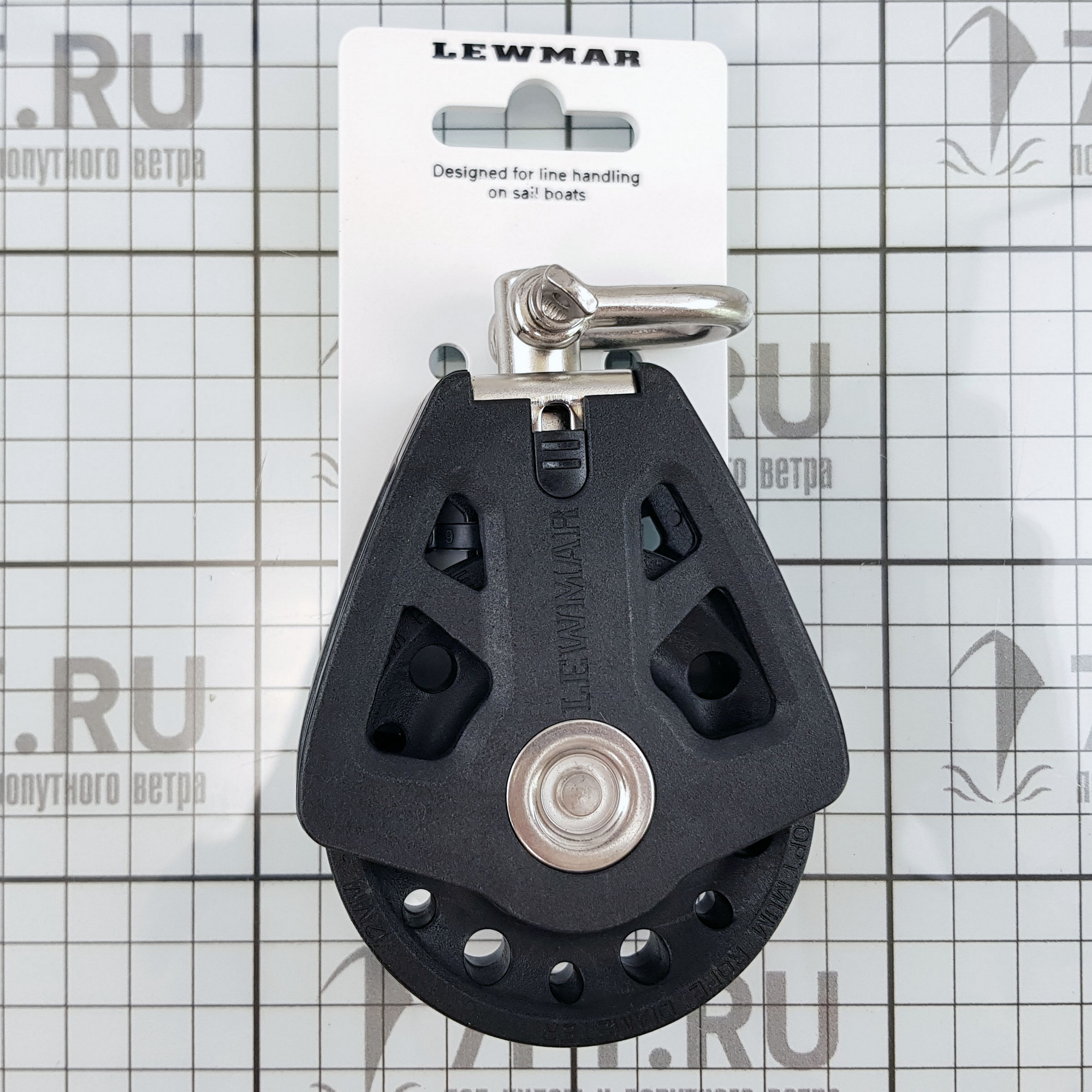 Купить Одношкивный однообушковый блок Lewmar Syncro 29927201BK для троса Ø10-12мм 1100/2200кг 7ft.ru в интернет магазине Семь Футов