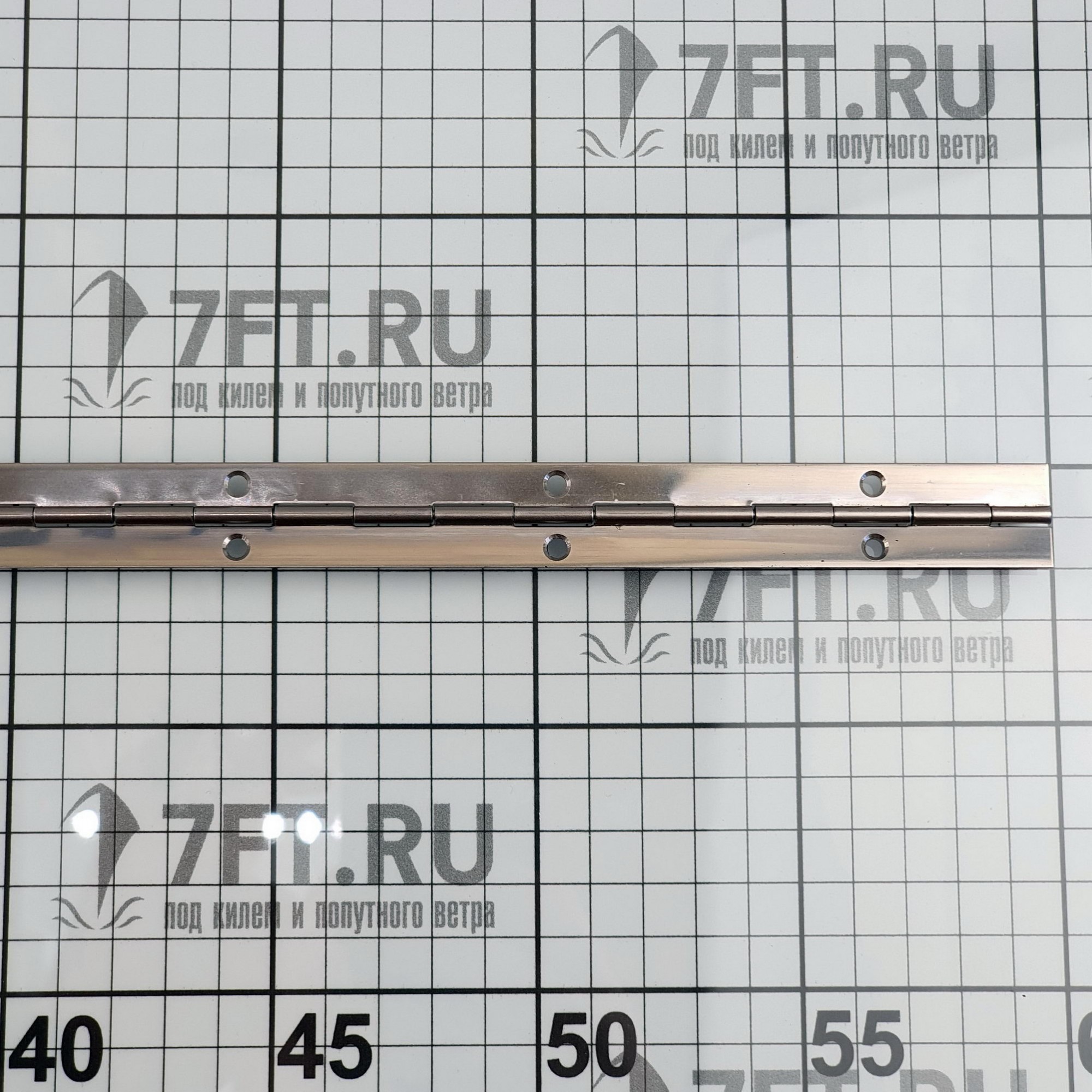 Купить Рояльная петля Roca 445421 2000x20x0,7мм под потайную головку из полированной нержавеющей стали AISI304 7ft.ru в интернет магазине Семь Футов