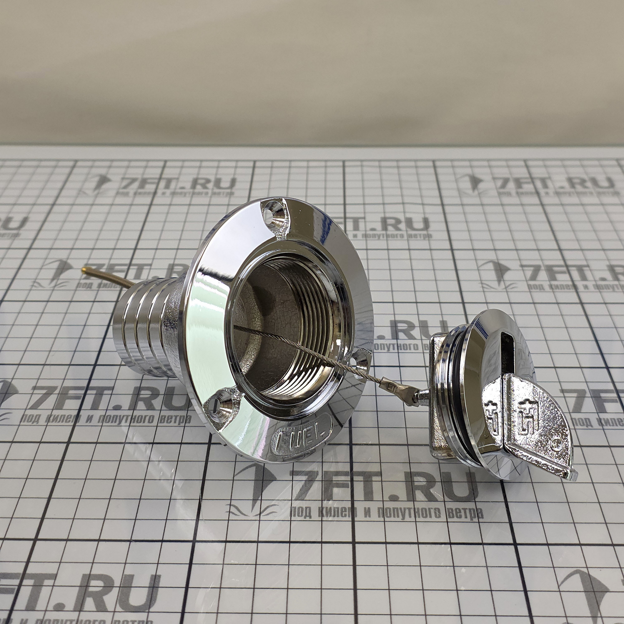 Купить Горловина заливная Foresti&Suardi 189A.38.C для бензина и шланга Ø38мм Ø89x81мм из хромированной латуни 7ft.ru в интернет магазине Семь Футов