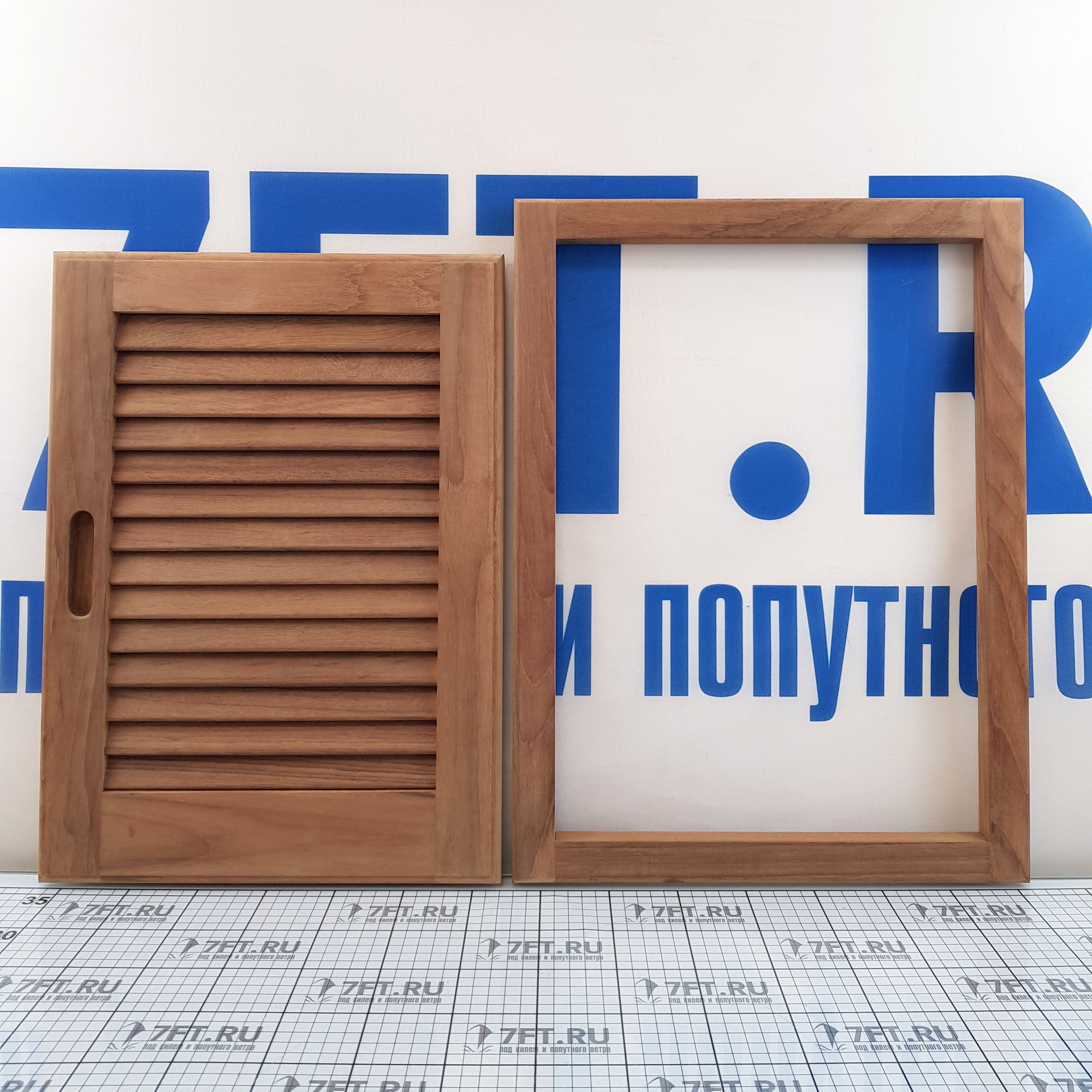 Купить Дверца мебельная Roca 60724 380x510мм правая из тика 7ft.ru в интернет магазине Семь Футов