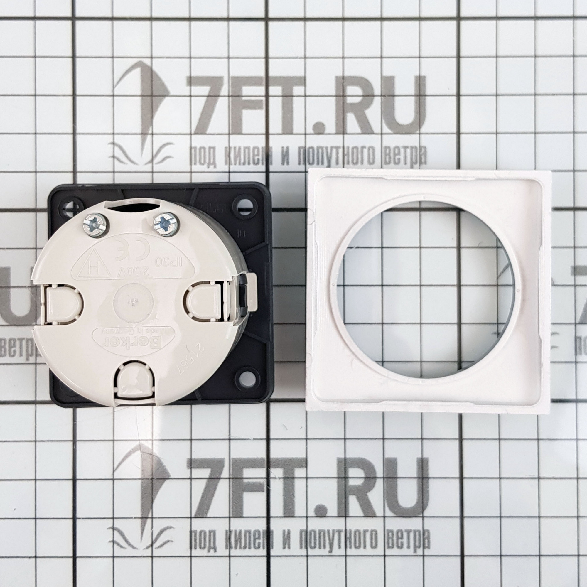 Купить Розетка сетевая Batsystem BE5919MS 230 В матово-серая 7ft.ru в интернет магазине Семь Футов
