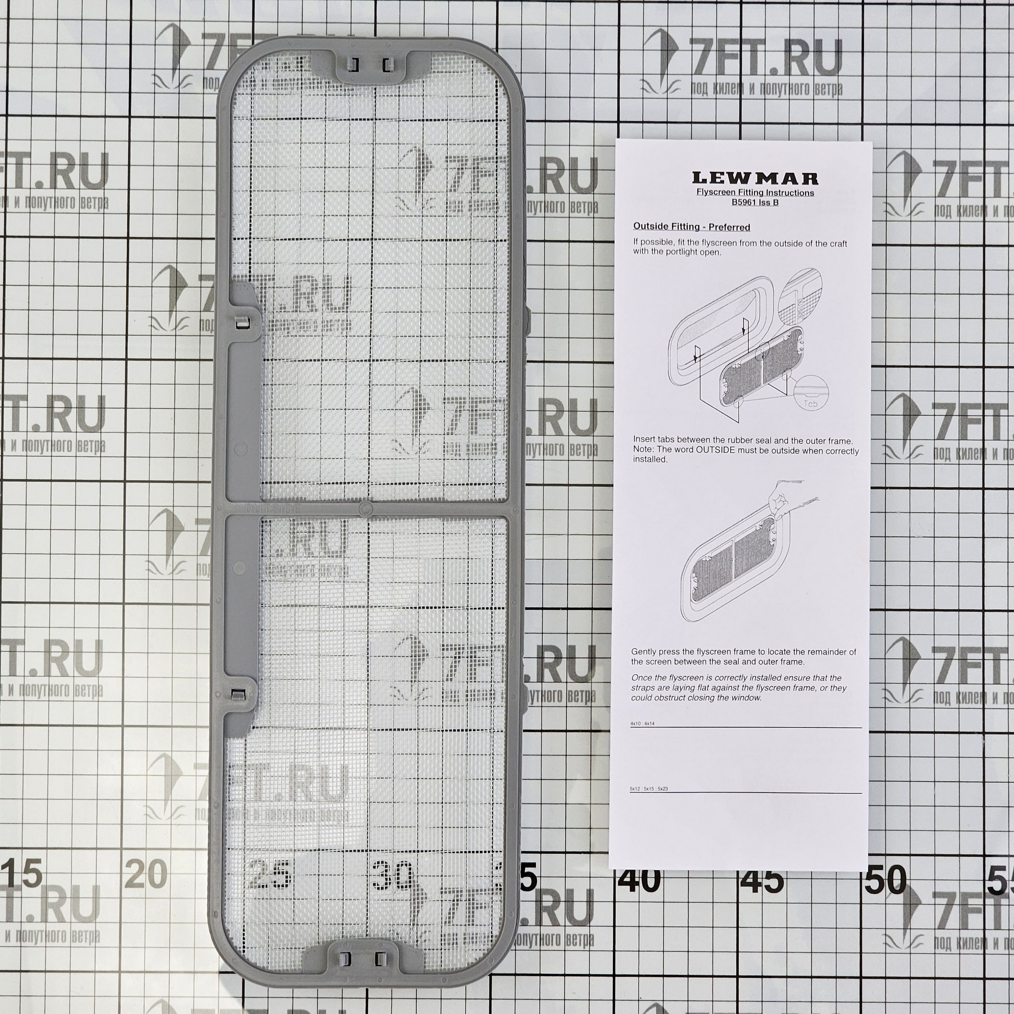 Купить Иллюминатор открывающийся Lewmar Standard Portlight 393320200 191x449x4мм размер 3 с отделкой из белого АБС-пластика 7ft.ru в интернет магазине Семь Футов