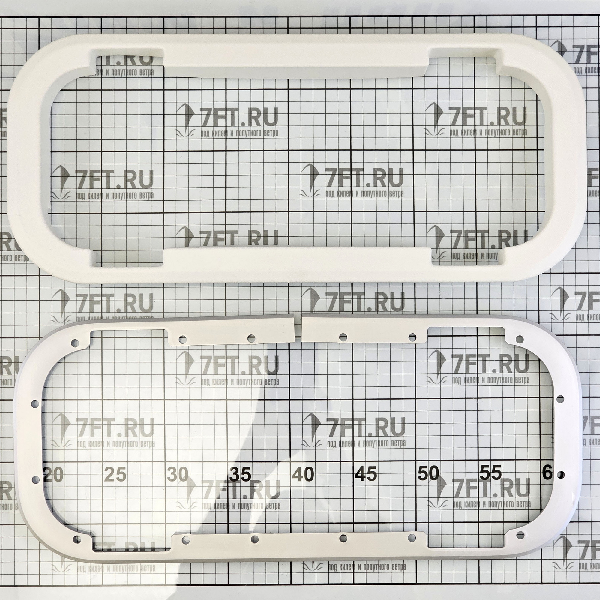 Купить Иллюминатор открывающийся Lewmar Standard Portlight 393320200 191x449x4мм размер 3 с отделкой из белого АБС-пластика 7ft.ru в интернет магазине Семь Футов