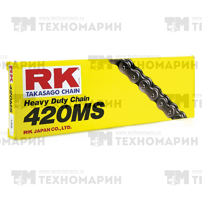 Купить Цепь для мотоцикла до 125 см³ (без сальников) 420MS-140 RK Chains 7ft.ru в интернет магазине Семь Футов