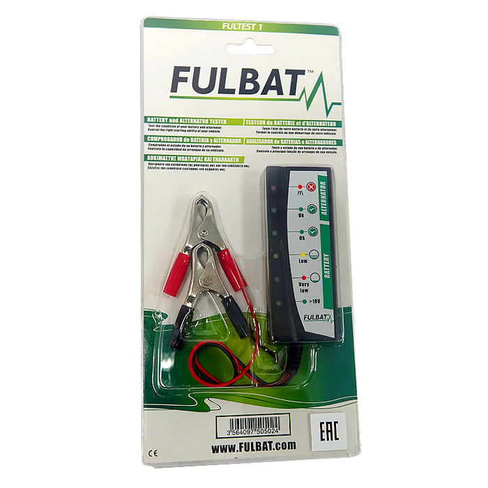 Купить Тестер аккумулятора FULTEST1 FULBAT 7ft.ru в интернет магазине Семь Футов
