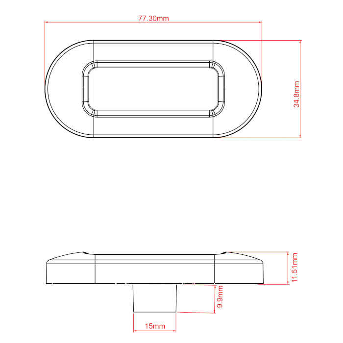 Купить Светильник Anheart Marine B013106-CWH 77,3x34,8x11,51мм 12В 0,6Вт IP67 225° светодиодный холодный белый свет 5500-6300К для подсветки палуб/трапов/причалов из белого пластика и нержавеющей стали AISI316 7ft.ru в интернет магазине Семь Футов