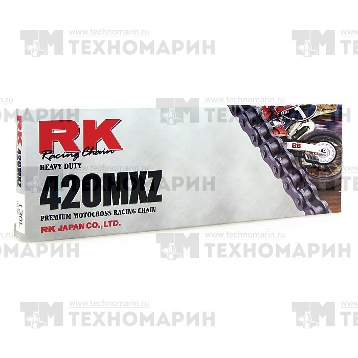 Купить Цепь для мотоцикла до 150 см³ (без сальников) 420MXZ-130 RK Chains 7ft.ru в интернет магазине Семь Футов