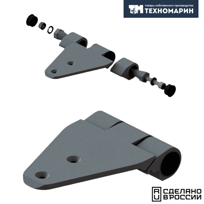 Купить Люк палубный безрамный Пеликан 425x425 R75 (черное исполнение) 7ft.ru в интернет магазине Семь Футов