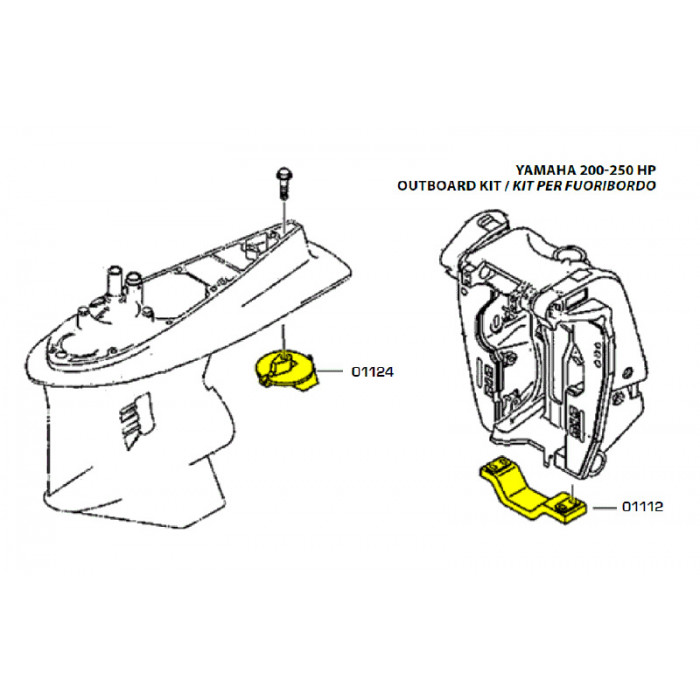 Купить Комплект магниевых анодов Yamaha 200-250 л.с. TECNOSEAL KITYAMAHA200/250MG 7ft.ru в интернет магазине Семь Футов