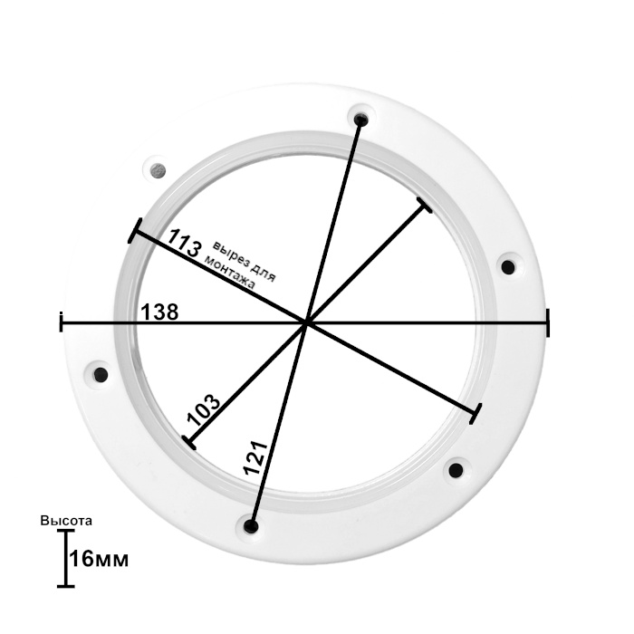 Купить Крышка люка технологическая SUNFINE 101 мм, черная SF20311-2B 7ft.ru в интернет магазине Семь Футов