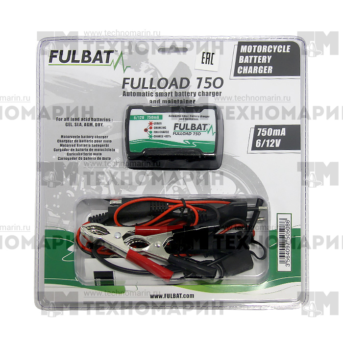 Купить Зарядное устройство для аккумулятора 6/12 Вольт FULLOAD750 FULBAT 7ft.ru в интернет магазине Семь Футов