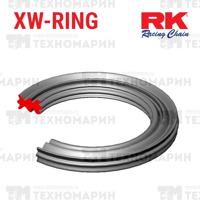 Купить Цепь для мотоцикла до 1300 см³ (золотая, с сальниками XW-RING) GB525ZXW-120 RK Chains 7ft.ru в интернет магазине Семь Футов