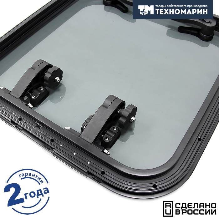 Купить Люк палубный распашной Альбатрос 700x700 (черное исполнение) 7ft.ru в интернет магазине Семь Футов