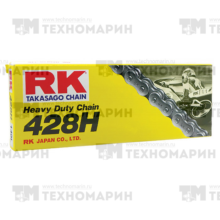 Купить Цепь для мотоцикла до 200 см³ (без сальников) 428HSB-124 RK Chains 7ft.ru в интернет магазине Семь Футов