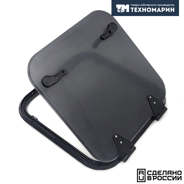 Купить Люк палубный безрамный Пеликан 425x425 R75 (черное исполнение) 7ft.ru в интернет магазине Семь Футов