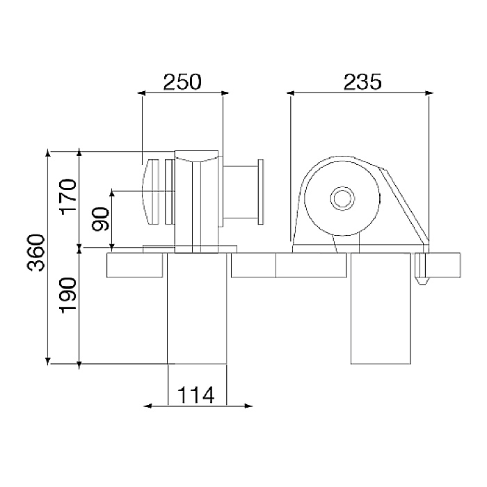 Купить Лебедка якорная Italwinch OBI OB_1012_08D с барабаном 1000 Вт 12 В цепь 8мм 7ft.ru в интернет магазине Семь Футов