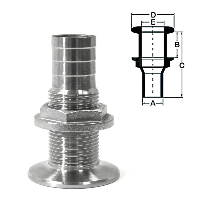 Купить Стакан дренажный 1" с гайкой, под шланг 29 мм 7ft.ru в интернет магазине Семь Футов