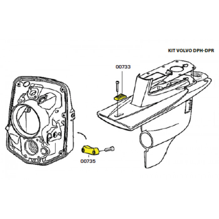 Купить Комплект алюминиевых анодов для Volvo Penta DPH и DPR TECNOSEAL KITVOLVODPH/DPR/AL 7ft.ru в интернет магазине Семь Футов