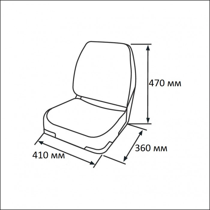 Купить Сиденье мягкое складное Economy Low Back Seat, серое Newstarmarine 75103G 7ft.ru в интернет магазине Семь Футов