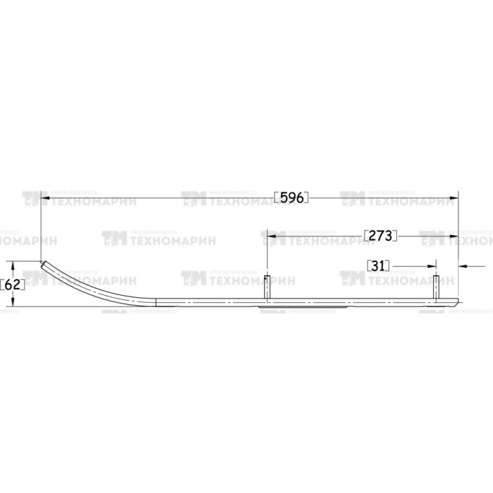 Купить Конек лыжи BRP (комплект 2шт) A-04-0-4-440 SPI 7ft.ru в интернет магазине Семь Футов